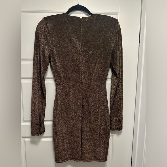 Kittenish Bronze Sparkly Dress - Picture 7 of 9